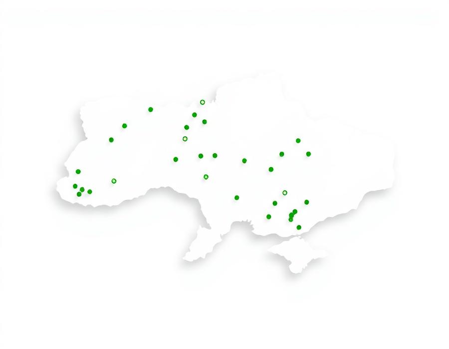 Карта відділень в Україні